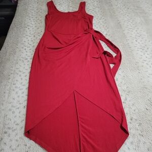 Chic Red Sleeveless Dress